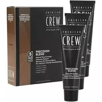 AMERICAN CREW Precision Blend Natural Grey Coverage 3x40ml 5-6 Средний пепел