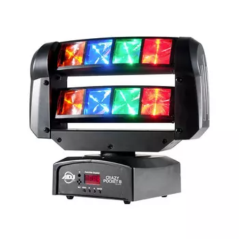 American DJ Crazy Pocket 8 Moving Head 8 Zone Strobe &amp; RGBA LEDs Fixture