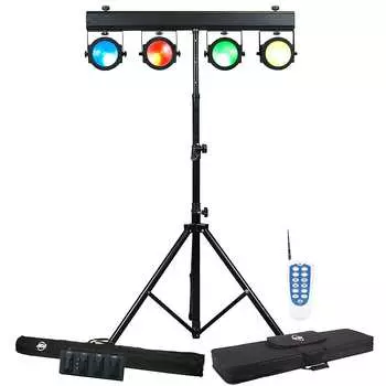 American DJ Dotz TPar Светодиодная система заливающего света + подставка/сумка/педальный переключатель American DJ Dotz TPar LED Stage Wash Lighting System + Stand/Bag/Footswitch