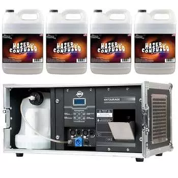 American DJ Entourage 1500W Pro Faze Machine с футляром, DMX и 4 галлонами жидкости American DJ Entourage 1500W Pro Faze Machine w Case &amp; DMX &amp; 4 Gallons of Fluid