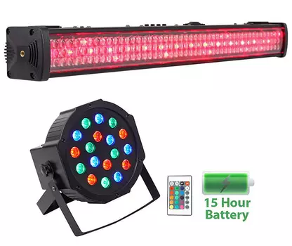 American DJ MEGA GO BAR 50 RGBA Перезаряжаемый прожектор DMX + батарея Par Light MEGA GO BAR 50 RGBA+BATTERY PAR 50