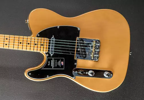 American Professional II Telecaster Left Hand - Ириска Блонд с кленом Fender American Professional II Telecaster Left Hand- w/Maple