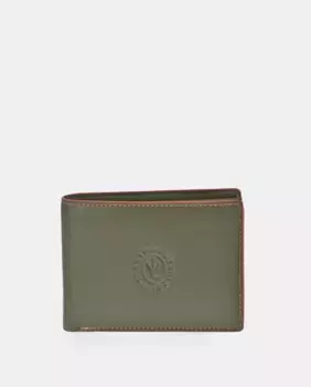 Американец с черно-синим кожаным кошельком Victorio & Lucchino, зеленый