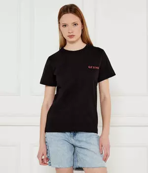 Американская футболка Regular fit Guess Jeans, черный