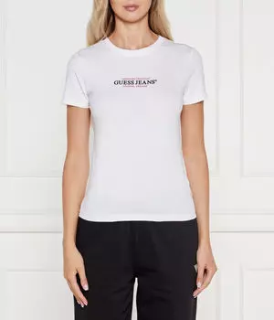 Американская футболка Slim fit Guess Jeans, белый