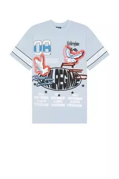 Американская классическая футболка оверсайз Civil Regime, голубой