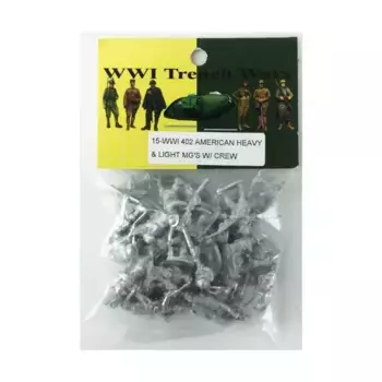Американские тяжелые и легкие пулеметы с экипажем, WWI Trench Wars (15mm)