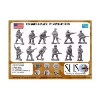Американский пехотный отряд, Berlin or Bust WWII Miniatures - Separate Heads System (28mm)