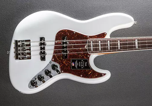Американский ультраджазовый бас - Arctic Pearl с палисандровым деревом Fender American Ultra Jazz Bass - Arctic w/