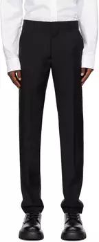 AMI Alexandre Mattiussi Черные брюки-сигареты