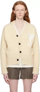 AMI Alexandre Mattiussi Off-White Кардиган Ami de C?ur