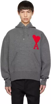 AMI Alexandre Mattiussi Серая толстовка Ami de C?ur