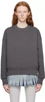 AMI Alexandre Mattiussi Серый свитшот Ami de C?ur