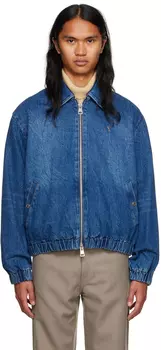 AMI Alexandre Mattiussi Синяя джинсовая куртка Ami de C?ur