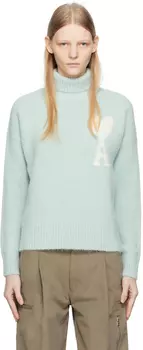 AMI Alexandre Mattiussi Синяя водолазка Ami de C?ur