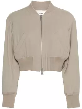 AMI Paris бомбер-пуховик, серый