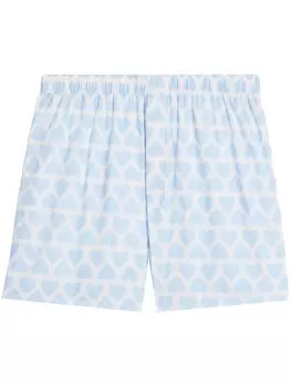 AMI Paris боксеры с принтом, синий