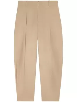 AMI Paris брюки с кнопками на манжетах, нейтральный цвет