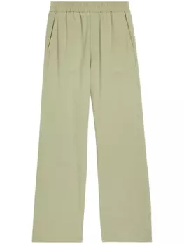 AMI Paris брюки с логотипом Ami de Coeur, зеленый