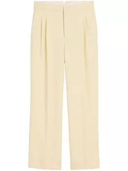 AMI Paris брюки широкого кроя, нейтральный