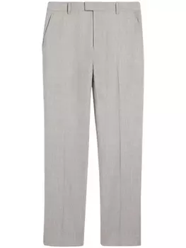 AMI Paris брюки строгого кроя из вирджинской шерсти, серый