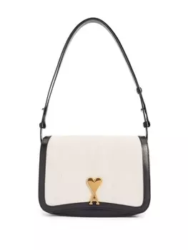 AMI Paris двухцветная сумка, черный