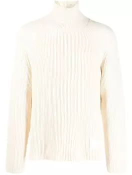 AMI Paris джемпер Ami Alexandre Mattiussi в рубчик, нейтральный цвет