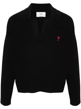 AMI Paris джемпер с монограммой Ami-de-Coeur, черный
