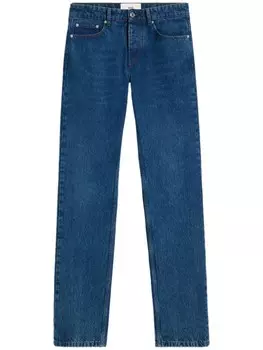 AMI Paris джинсы классического кроя из хлопка, синий