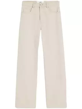 AMI Paris джинсы с нашивкой-логотипом, нейтральный цвет