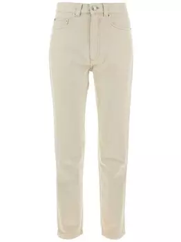 AMI Paris джинсы с нашивкой-логотипом, нейтральный цвет