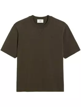 AMI Paris футболка Ami de Coeur, коричневый