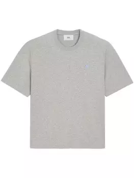 AMI Paris футболка из хлопка Ami De Coeur, серый