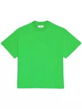 AMI Paris футболка с короткими рукавами, зеленый