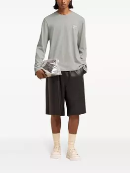 AMI Paris футболка с логотипом, серый