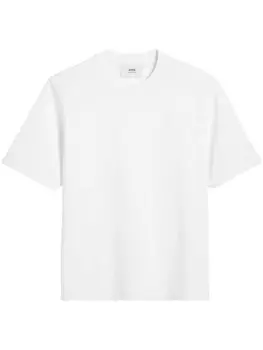 AMI Paris футболка с монограммой Ami de Coeur, белый