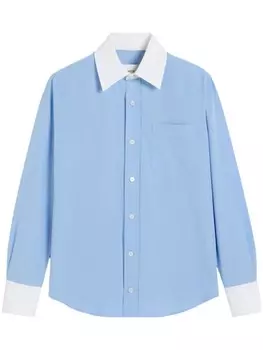 AMI Paris хлопковая рубашка Ami de Coeur, синий