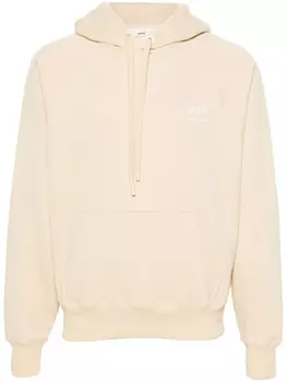 AMI Paris худи с логотипом, желтый