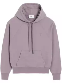 AMI Paris худи с монограммой Ami De Coeur, фиолетовый