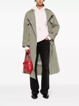 AMI Paris худи с вышитым логотипом, розовый