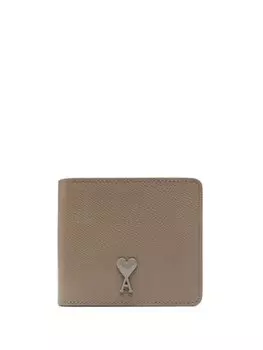 AMI Paris кошелек с монограммой Ami De Coeur, нейтральный цвет