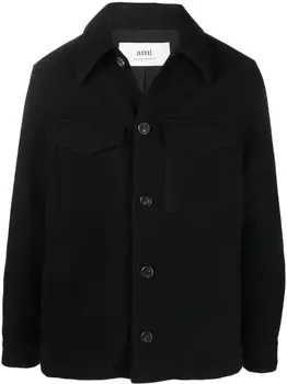 AMI Paris куртка-рубашка с карманами, черный
