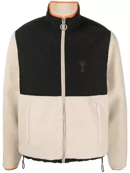 AMI Paris куртка с монограммой Ami de Coeur, белый