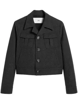 AMI Paris куртка в стиле милитари, серый