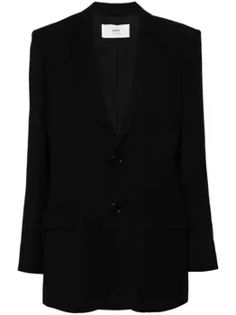 AMI Paris однобортный пиджак, черный