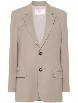 AMI Paris однобортный пиджак, нейтральный цвет