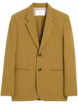 AMI Paris однобортный пиджак, желтый