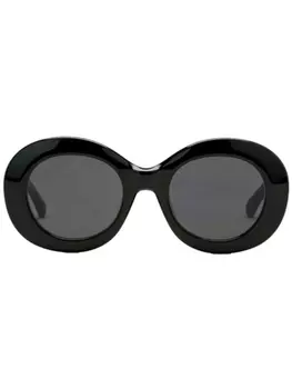AMI Paris округлые солнцезащитные очки Ami de Coeur, черный