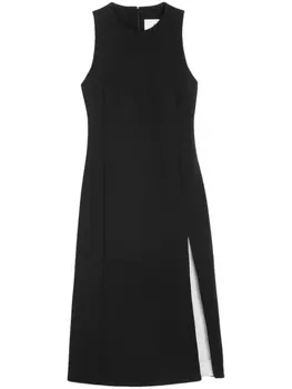 AMI Paris платье миди без рукавов, черный