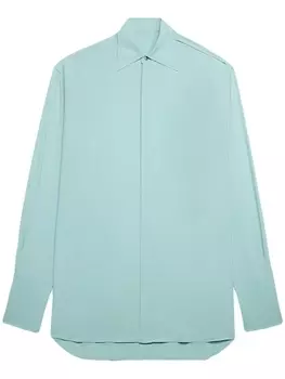 AMI Paris платье-рубашка с длинными рукавами, синий